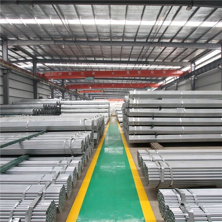 JIS G3444 Pajp tat-tubu tal-armar GI galvanizzat 48.3*2.4*6000mm